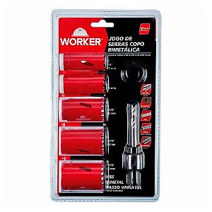 Jogo De Serras Copo Bimetálica 7 Peças - Worker
