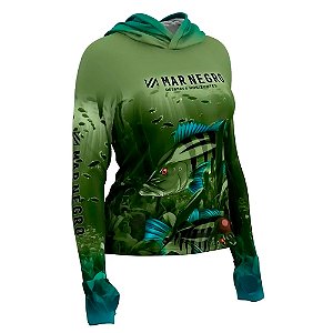 Camiseta Feminina X Protection Tucuna Family - Mar Negro