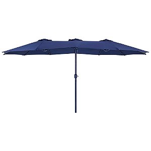 Ombrelone Retangular Oversize 4,6x2.7m Azul Marinho - Bel
