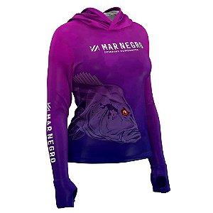 Camiseta Feminina XProtection 49428 Tucunaré Lilas - Mar Negro