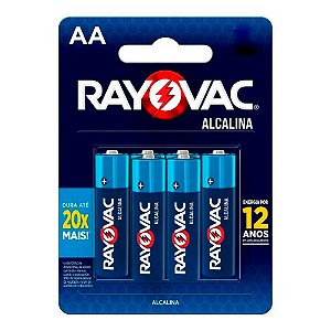 Pilha Alcalina AA 06 Peças - Rayovac