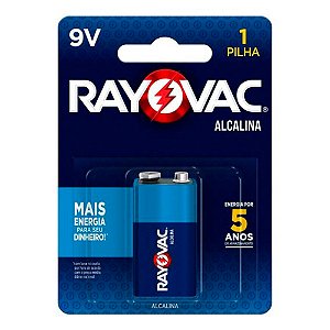 Bateria Alcalina 9V Blister 1Pc - Rayovac