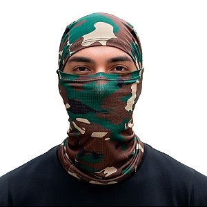 Balaclava Hunter Camuflada - Mar Negro