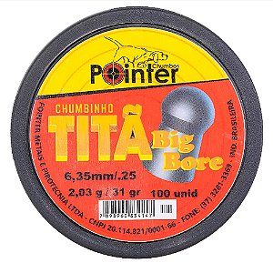 Chumbinho Tita 6.35mm Big Bore - Pointer