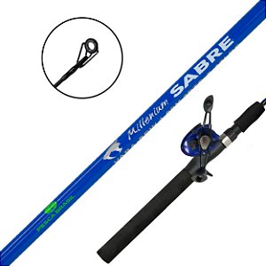 Kit Sabre Vara 1,60m 8-17lb 1 Partes / Carretilha Esquerda - Pesca Brasil