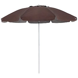 Guarda-Sol Bagum Top 2.40m Aluminio/Fibra de Vidro Marrom - Bel
