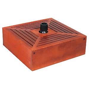 Base Plástica Agua/Areia até 20kg Revestida Madeira - Bel