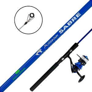 Kit Sabre Vara 1,60m 8-17lb 2 Partes Molinete 2000 - Pesca Brasil