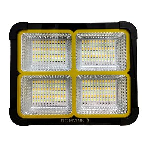 Lanterna Led Recarregável Com Placa Solar BOM-4507 - B-Max
