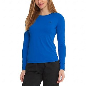 Camiseta Basica Feminina Manga Longa UV50+ Royal - Oro Adventure