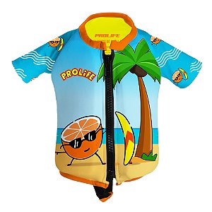 Camisa Flutuadora Infantil Floater Naranja - Prolife