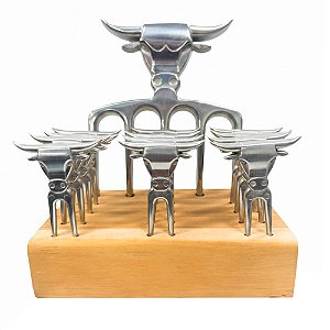 Kit Petisco Inox Polido Garfo 13 Peças - Churrasul