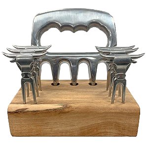 Kit Petisco Inox Polido Garra 7 Peças - Churrasul