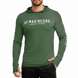 Camiseta Masculina X Protection Poliamida Musgo - Mar Negro