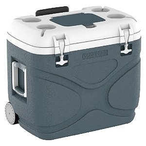 Caixa Térmico Everest 45 Litros C/ Roda Cinza - Soprano