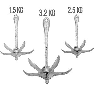 Poita Dobrável Grapnel em Aço Carbono - Kamell