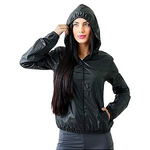 Jaqueta Feminina Windprotection Preto - Mar Negro