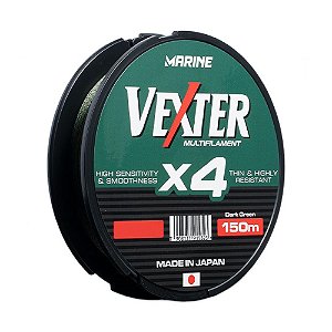 Linha Multifilamento Vexter X4 Mult Verde 150Mts - Marine