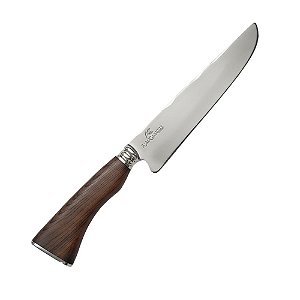 Faca Churrasco Inox "8 Cabo Madeira Campeira - Alma Campeira