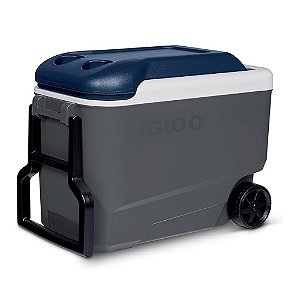 Caixa Térmica C/ Rodas Maxcold 38 Litros Cinza - Igloo