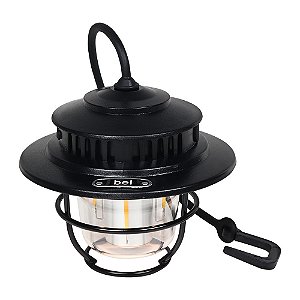 Lampião Recarregável Retro Led 3 Cores C/ Gancho - Bel