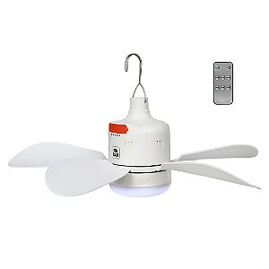 Luminária Com Ventilador Portátil 5w 30 Leds Controle Remoto - Bel