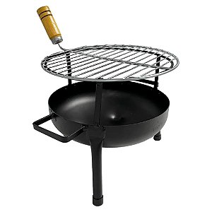 Churrasqueira Praiana Tira Gosto Preta - Eliza