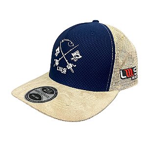Boné Emblema LMS Pirata Azul/ Bege - LMS