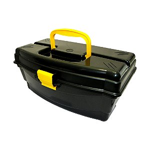Caixa Para Pesca 1 Bandeja Preto CX-1BJ-P - HI