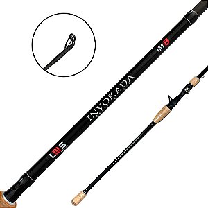Vara de Carretilha Invokada Carbono IM8 2 Partes 8'0'' 2,40m 20-50lb- Lms Rods