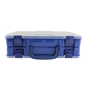 Estojo Para Pesca 44 Divisões 16X27,5X8,5cm Simples Azul -HI