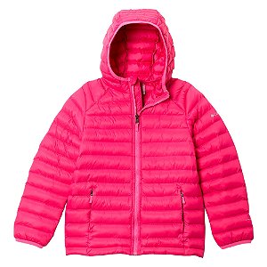 Jaqueta Infantil Puffer Powder Pass Hooded Guava Pink - Columbia