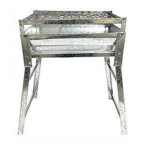 Churrasqueira Camping Galvanizada 45x30 - Eliza