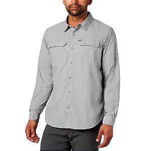 Camisa Masculina ML Silver Ridge 2.0 Grey - Columbia