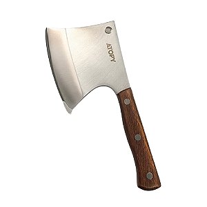 Cutelo Machadinho Inox Cabo Madeira - Atopy