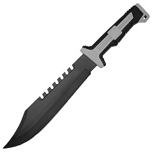 Faca Tática Sobrevivencia Cabo Emborrachado 6319 - Master