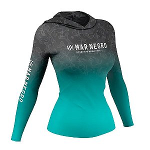 Camiseta Feminina XProtection 49428 Degrade Verde - Mar Negro