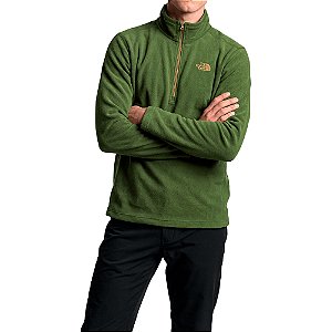 Fleece Masculino Glacier 1/4 Zip Woodland Green - The Nort face