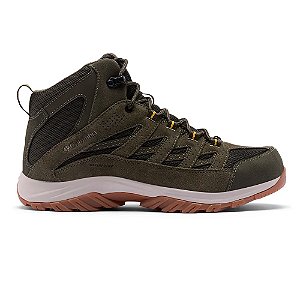 Bota Masculina Crestwood Mid Waterproof Deep Olive Stinger - Columbia