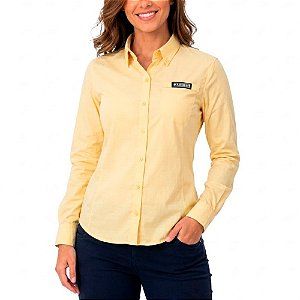 Camisa Feminina Classic Plus Amarelo Manteiga - Mar Negro