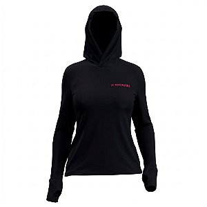Camiseta Feminina X Protection Poliamida Preto - Mar Negro