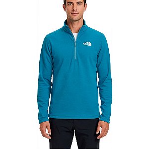 Fleece Masculino Glacier 1/4 Zip Azul - The Nort Face