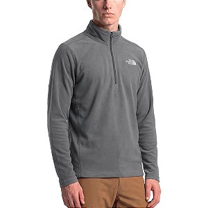 Fleece Masculino Glacier 1/4 Zip Cinza - The Nort Face