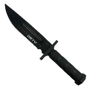 Faca Tática Bainha de Plastico Preta MF 053 - Deyu