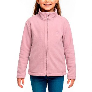 Jaqueta Fleece Feminina Infantil Rosa - Oro