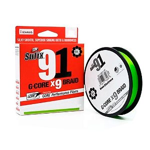 Linha Multifilamento 91 Braid 9x Neon Chartreuse 300m - Izanas