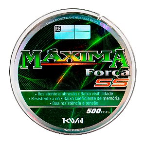 Linha Maxima Força SS Verde 500mt - KWN