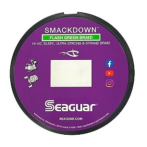 Linha Multifilamento 8x Smackdown Verde 137mts - Seaguar