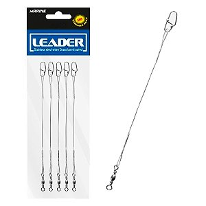 Cabo Leader Cor Prata Snap Para Pesca 30Un - Marine