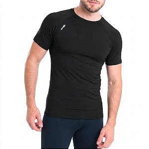 Camiseta Masculina Manga Curta Preta - Snugg